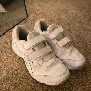 White chunky dad shoes